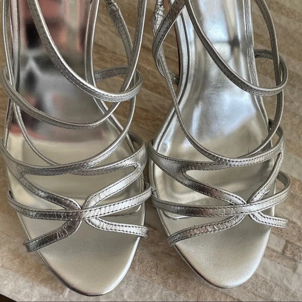 Badgley Mischka Platform Heels in Sexy Silver - Picture 8 of 12